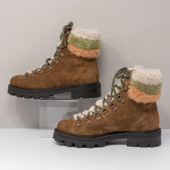 Jimmy Choo Eshe Flat Shearling Booties Size 6.5 US (36.5 EU) - Picture 2 of 8